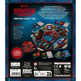 Clementoni CLE8005125529704 Stranger Things Los Amigos Nunca Mienten Juego de Mesa