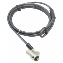 DICOTA D31540 Candado de Seguridad para Portátil con Cable de Llave, 3.2x4.5mm, 2m
