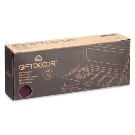 Caja Relojero 6 Huecos con Llave Burdeos Giftdecor 30.5x8.5x11.5 cm (6 Unidades) Caja Relojero 6 Huecos con Llave Burdeos Giftdecor 30.5x8.5x11.5 cm (6 Unidades)
