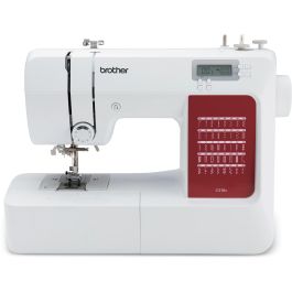 Brother CS10s Máquina de Coser Electrónica, 40 Puntadas, Sistema de Enhebrado de Agujas, Pantalla LCD, Luz LED Integrada - Blanco