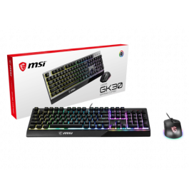 MSI Teclado + Ratón Vigor GK30 Combo ES, Switches Mecánicos, Retroiluminación RGB, 108 Teclas, S11-04ES601-CLA MSI Teclado + Ratón Vigor GK30 Combo ES, Switches Mecánicos, Retroiluminación RGB, 108 Teclas, S11-04ES601-CLA