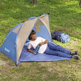 BESTWAY 68001 Tienda de Playa Ramble X2 para 2 Personas, Montaje Rápido, Tejido Poliéster