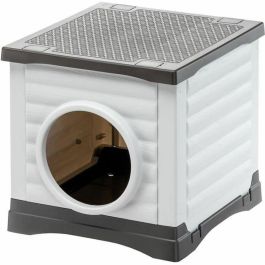Ferplast PETVILLA 50 Casa para Mascotas, 38.5 x 43 x 38.5 cm, Blanco / Gris Precio: 61.49999966. SKU: B1CQ9DQP7L