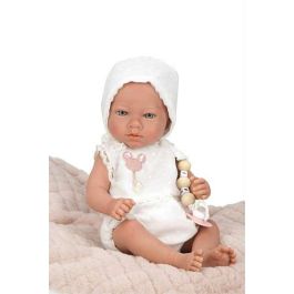 Muñecas Arias Muñeca Reborn Arias 38 cm Maitane Rosa con Manta para Niños de 3 Años, Idioma Español