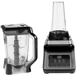 Ninja BN750EU Batidora de Vaso y Procesador de Alimentos 2-en-1 con Auto-iQ, 1200W, 2.1L, Picahielos