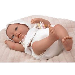 Muñecas Arias Muñeca Reborn Arias 38 cm Maitane Rosa con Manta para Niños de 3 Años, Idioma Español