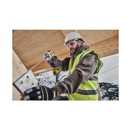 DeWALT DCF860NT-XJ Destornillador de Impacto 1/4" 18V Sin Escobillas, 4400Nm de Torque, Mango de Pistola, 3800 RPM, Negro y Amarillo