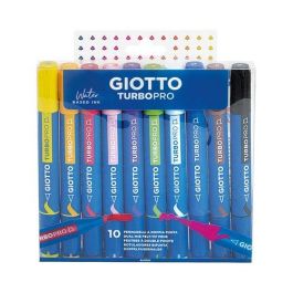 Rotulador Fibra Giotto Turbo Pro Doble Punta Colores Clasicos Blister De 10 (Set de 50) Precio: 315.50000042. SKU: B16NF56ECT