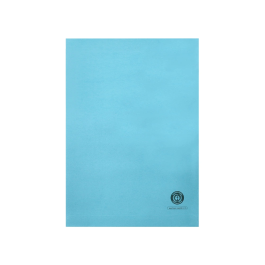 Q-connect Subcarpeta Cartulina A4 Azul con Ventana Transparente, 120 g/m²