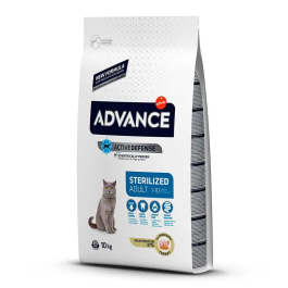 Advance feline adult sterilized pavo 10kg pvp 54,99€(ndr) Precio: 52.6818182. SKU: B12CD49JEN