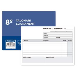 Talonario Liderpapel Entregas 8º Original Y Copia 228 Apaisado Texto En Catalan 10 unidades Precio: 11.79000042. SKU: B1HD63V8ZS