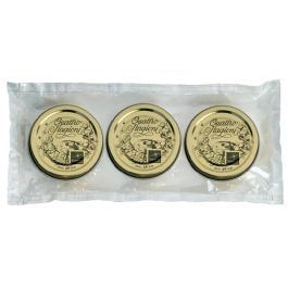 Bormioli Rocco Set de 3 Tapas de Acero Inoxidable para Botes Quattro Stagioni 56 mm Fabricado en Italia