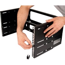 Digitus Soporte de Pared para Rack 19" 4U, 15 kg, Negro - Bastidor para Instalaciones de Red