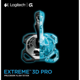 Logitech G Extreme 3D Pro S Joystick USB con 12 Botones y Agarre Óptimo para PC y Mac