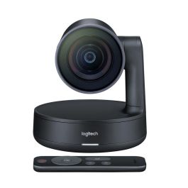 Logitech 960-001227 Cámara PTZ, 4K UHD, Zoom 15x, Campo de Visión 90°, Negro