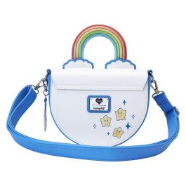 Loungefly Bolso bandolera Rainbow Osos Amorosos Care Bears Piel vegana con asa arcoíris y detalles en relieve