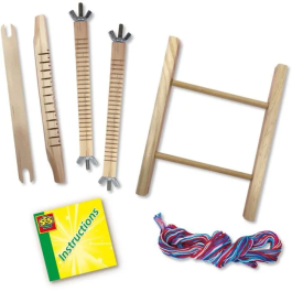 Ses Creative Set de Tejido con Hilos de Diferentes Colores - Incluye 60 metros de Hilo para Crear Diseños Coloridos