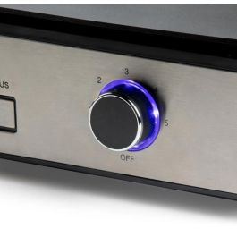 Domo DO9259G Barbacoa de Sobremesa Genius con 2 Zonas de Cocción, Termostato Regulable, 2400 W