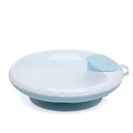 KioKids Plato Térmico con Ventosa Antivuelco Azul para Bebé +4 Meses
