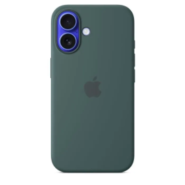 Apple iPhone 16 Funda de Silicona con MagSafe Verde Lago