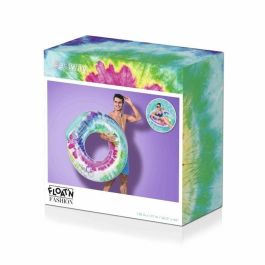 Bestway BES1695829505894 Boya Hinchable Multicolor, Diámetro 117 cm con Reposacabezas, Asas y Portavasos Bestway BES1695829505894 Boya Hinchable Multicolor, Diámetro 117 cm con Reposacabezas, Asas y Portavasos