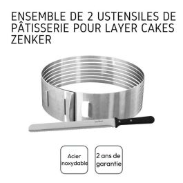 Zenker ZEN3176239998160 Juego de 2 utensilios para hornear para pasteles de capas