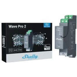 Shelly Wave Pro 2 Relé de estado sólido 2 canales 25A Z-Wave para carril DIN 110-240V