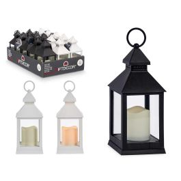 Farol Vela Led Plástico Pequeño Surtido Colores Giftdecor 10.5x27.5x10.5 cm (Set de 15)