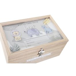 DKD Home Decor Baby safari 22 Caja Decorativa Mdf Gris Natural 30 x 20 x 15 cm (2 Unidades) Precio: 19.79000012. SKU: B16HYWALZY