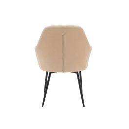 Q-connect Silla Confidente Marrón Arena Base Metálica Altura Máx 820 mm Anchura 570 mm Profundidad 580 mm Tela