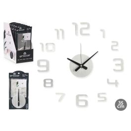 Reloj Pegatina 35 Cm Satinado Plata Giftdecor (12 Unidades) Precio: 60.5. SKU: B16L848H3J