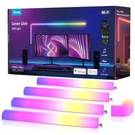 Govee Glide Wall Light (4+1) Lámpara de Pared LED Inteligente para Decoración del Hogar, Control por App y Mando a Distancia, Compatible con Alexa y Google Assistant Precio: 51.8364. SKU: B17KDQ3DXN