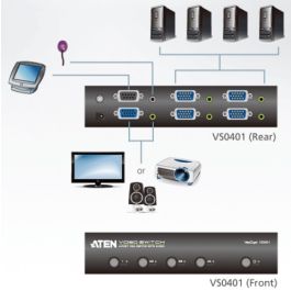 Aten 4-Port VGA/Audio Switch Aten 4-Port VGA/Audio Switch