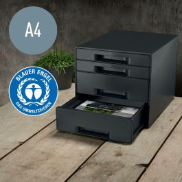 Fichero Cajones De Sobremesa Leitz Recycle 4 Cajones Color Negro 287x270x363 mm Fichero Cajones De Sobremesa Leitz Recycle 4 Cajones Color Negro 287x270x363 mm