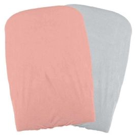 DOMIVA Lote 2 Fundas para cambiador - Melocotón / Perla DOMIVA Lote 2 Fundas para cambiador - Melocotón / Perla