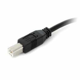 Cable USB A a USB B Startech USB2HAB30AC Negro
