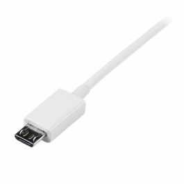 Cable USB a micro USB Startech USBPAUB1MW Blanco 1 m