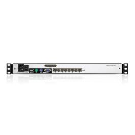Aten KL1508A Consola LCD Dual Rail con Switch KVM Integrado Multi-interfaz Cat 5 de 8 Puertos