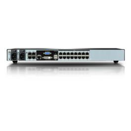 Aten KN2116VA-AX-G Interruptor KVM 16 Puertos USB/DVI-D/VGA, Negro/Gris, Resolución 1920x1200