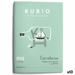Cuaderno de escritura y caligrafía Rubio Nº10 A5 Español 20 Hojas (10 Unidades)