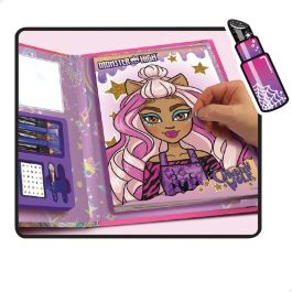 Cuaderno de bocetos Monster High con bolsa de maquillaje - LISCIANI - Aprende el arte del maquillaje