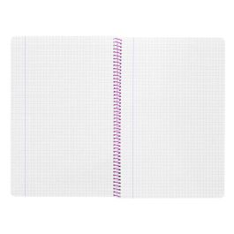 Cuaderno Espiral Liderpapel Folio Witty Tapa Dura 80H 75 gr Cuadro 4 mm Con Margen Color Turquesa 5 unidades