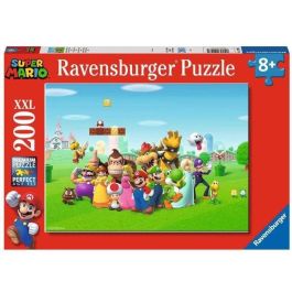 Ravensburger - SUPER MARIO - Puzzle XXL de 200 piezas - Las aventuras de Super Mario - 4005556129935 - A partir de 8 años