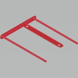 Fastener Fellowes Plastico D-Clip Rojo 100Mm (Caja De 100) Precio: 27.50000033. SKU: S8407009