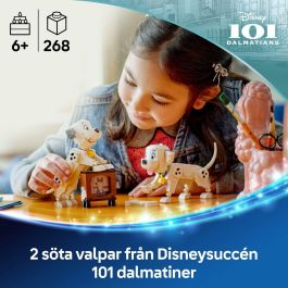Lego Disney 43271 Lucky y Penny, los cachorros de 101 Dálmatas - Juego para niñas a partir de 6 años