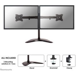 Neomounts NM-D335DBLACK Soporte de Escritorio Full-Motion para 2 Monitores 10-27" (16kg total) Negro Precio: 161.59000055. SKU: B1HGA6NMDK