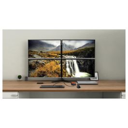 Hub USB i-Tec C31QUATTRODOCKPD Negro