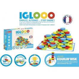 Jeujura JEU3225280846002 Iglooo 100 Piezas - Juego de Habilidad y Lógica con Discos y Tapetes, Reglas de Juego Incluidas