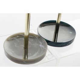 DKD Home Decor Espejo Glam Colección Glam Natural Verde Oscuro Gris Resina Metal 18 x 13 x 32 cm (2 Unidades)