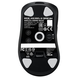 Asus Ratón de Juego ROG Keris II Origin BLK 90MP04A0-BMUA00 RF Wireless + Bluetooth + USB Type-A Óptico 42000 DPI Negro